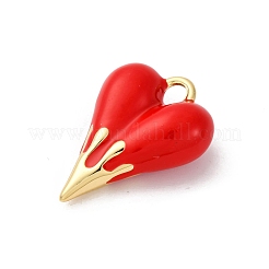 Brass Enamel Pendants&nbsp;KK-Q098-19G-B