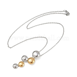 304 Stainless Steel Crystal Rhinestone Grape Pendant Necklaces for Women&nbsp;NJEW-K290-01GP