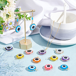 30Pcs Transparent Evil Eye Resin Pendants&nbsp;FIND-AR0003-04