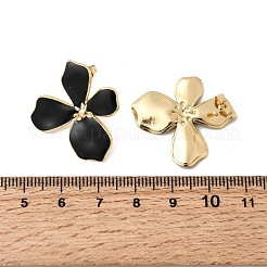 Valentine's Day 304 Stainless Steel Enamel Stud Earrings&nbsp;EJEW-P342-01G