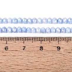 Anti-Tarnish Dyed Rondelle Glass Beads Strands&nbsp;EGLA-T021-3mm-17-04