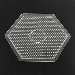 Hexagon ABC Plastic Pegboards used for 5x5mm DIY Fuse Beads&nbsp;DIY-Q009-53