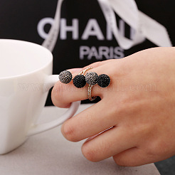 Round Alloy Open Cuff Rings for Women&nbsp;FS-WG47205-01