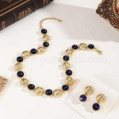 Alloy & Acrylic Round Necklaces & Stud Earring Sets for Women&nbsp;FS-WG1D203-01