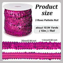 Plastic Paillette Elastic Beads&nbsp;PVC-OC0001-01H