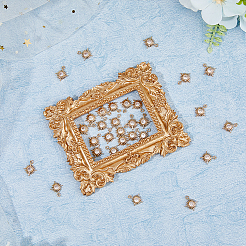 30Pcs Brass Micro Pave Cubic Zirconia Charms&nbsp;KK-FH0007-32