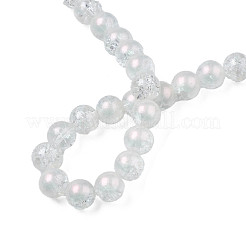 Translucent Crackle Glass Beads Strands&nbsp;CCG-T003-01A