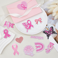 12Pcs 12 Styles Computerized Embroidery Cloth Iron on/Sew on Patches&nbsp;PATC-DC0001-16