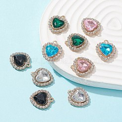 10Pcs 5 Color Acrylic Rhinestone Pendants&nbsp;FIND-FS0001-40