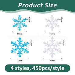 1800Pcs 4 Colors Plastic Confetti&nbsp;DIY-DC0004-08