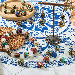 Handmade Tibetan Style Beads&nbsp;TIBEB-TAC0003-01