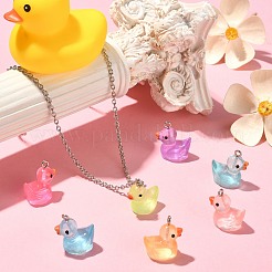 35Pcs 7 Styles Luminous Transparent Resin Pendants&nbsp;RESI-CJ0003-49