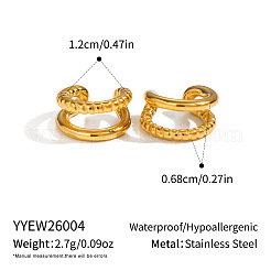 304 Stainless Steel Cuff Earrings for Women&nbsp;QV5196-2