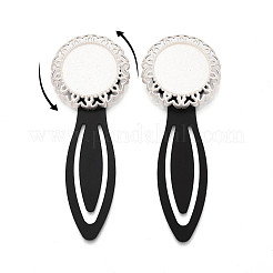 Alloy & Iron Bookmark Cabochon Settings&nbsp;PALLOY-N184-07S