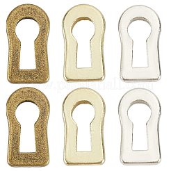 6Pcs 3 Colors Alloy Decorative Keyhole&nbsp;FIND-CN0002-36B