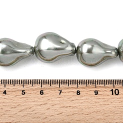 Electroplate Opaque Glass Imitation Pearl Beads Strands&nbsp;EGLA-K063-01D