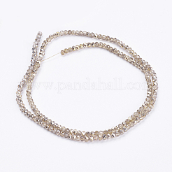 Transparent Painted Glass Beads Strands&nbsp;GLAA-F078-D01