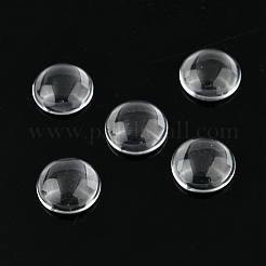 Transparent Glass Cabochons&nbsp;GGLA-R026-12mm