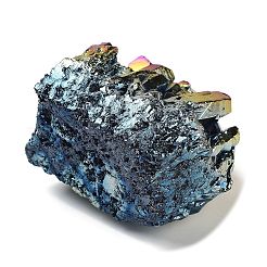 Electroplated Natural Druzy Quartz Crystal Cluster Ornaments&nbsp;RABO-PW0001-179B