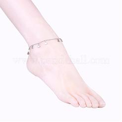 Tarnish Resistant 304 Stainless Steel Charm Anklets&nbsp;AJEW-AN00205