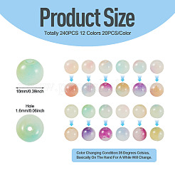 Handmade Lampwork UV Reactive Beads&nbsp;LAMP-TA0002-36A