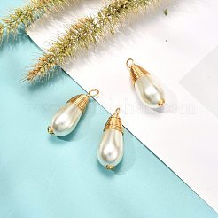 Glass Pearl Pendants&nbsp;PALLOY-JF00898