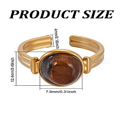 1Pc 304 Stainless Steel Cuff Rings&nbsp;RJEW-LP0002-19
