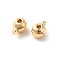 Brass Crimp Beads&nbsp;KK-F826-04LG