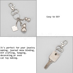 Zinc Alloy Swivel D Rings Lobster Claw Clasps&nbsp;E341-8