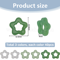 120Pcs 3 Colors Glass Imitation Jade Button Pendants&nbsp;DIY-HS0002-03