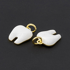 Rack Plating Brass Enamel Pendants&nbsp;KK-B065-08G