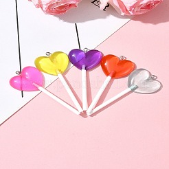 5Pcs Imitation Lollipop Resin Big Pendants&nbsp;FIND-FS0002-93