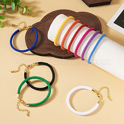 10Pcs 10 Colors Round Nylon Milan Cord Bracelet Making&nbsp;BJEW-TA0001-25