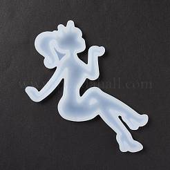 Lively Lady Shape Food Grade Silhouette Silicone Lollipop Molds&nbsp;DIY-D069-10