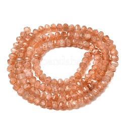 Natural Gold Sunstone Beads Strands&nbsp;G-K376-I06-3x4mm