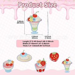 10Pcs 5 Styles Computerized Embroidery Cloth Iron On/Sew On Patches&nbsp;PATC-CJ0001-07