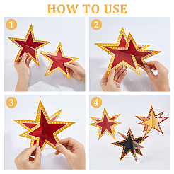 24Pcs 3 Colors Paper Display Decorations&nbsp;DIY-DC0004-12