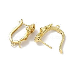 Brass Earring Findings&nbsp;KK-D226-09G