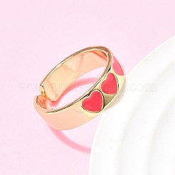 Brass Cuff Open Rings&nbsp;RJEW-C164-01A-G