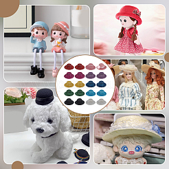 20Pcs 10 Colors EVA Round Fascinator Hat Base&nbsp;DIY-BC0015-78