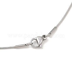 Tarnish Resistant Trendy Unisex 201 Stainless Steel Snake Chain Necklaces&nbsp;NJEW-L043-06P