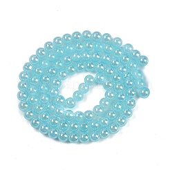 Baking Paint Electroplate Glass Beads Strands&nbsp;GLAA-G120-01J