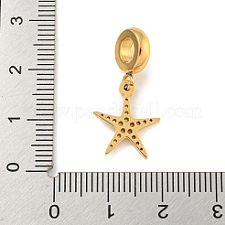 304 Stainless Steel European Dangle Charms&nbsp;STAS-U005-25G