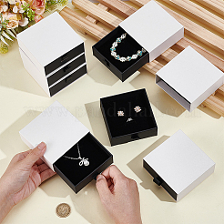 Cardboard Jewelry Set Packing Drawer Boxes&nbsp;CON-WH0115-43A