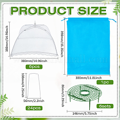 6Sets Round Plastic Strawberry Growing Tray Support&nbsp;AJEW-MA0001-36
