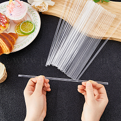 Transparent Acrylic Square Stick&nbsp;OACR-WH0037-57B