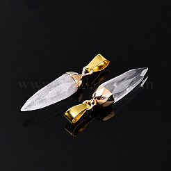 Natural Quartz Crystal Pendants&nbsp;G-N345-01A
