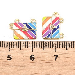 Brass Enamel Pendants&nbsp;KK-P353-04G