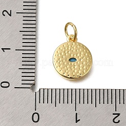 Rack Plating Brass Micro Pave Cubic Zirconia Pendants&nbsp;X-ZIRC-F142-52G