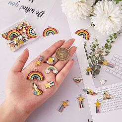 26Pcs 13 Style Alloy Enamel Pendants&nbsp;ENAM-SZ0002-70